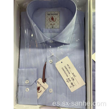 Camisa casual 100% algodón sólida para hombre